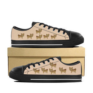 Yorkie 2 Kids Canvas Shoes