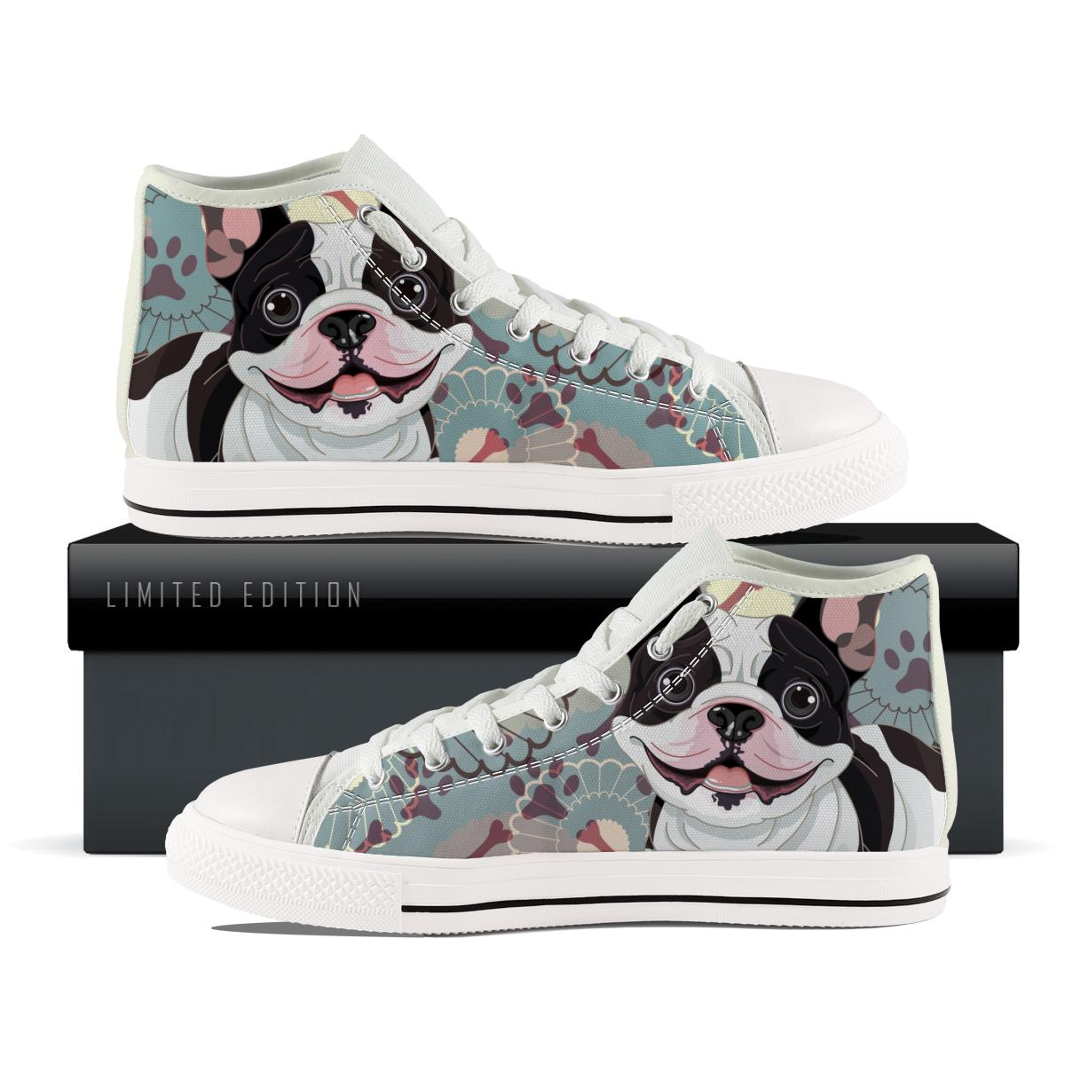 French Bulldog Canvas Shoes