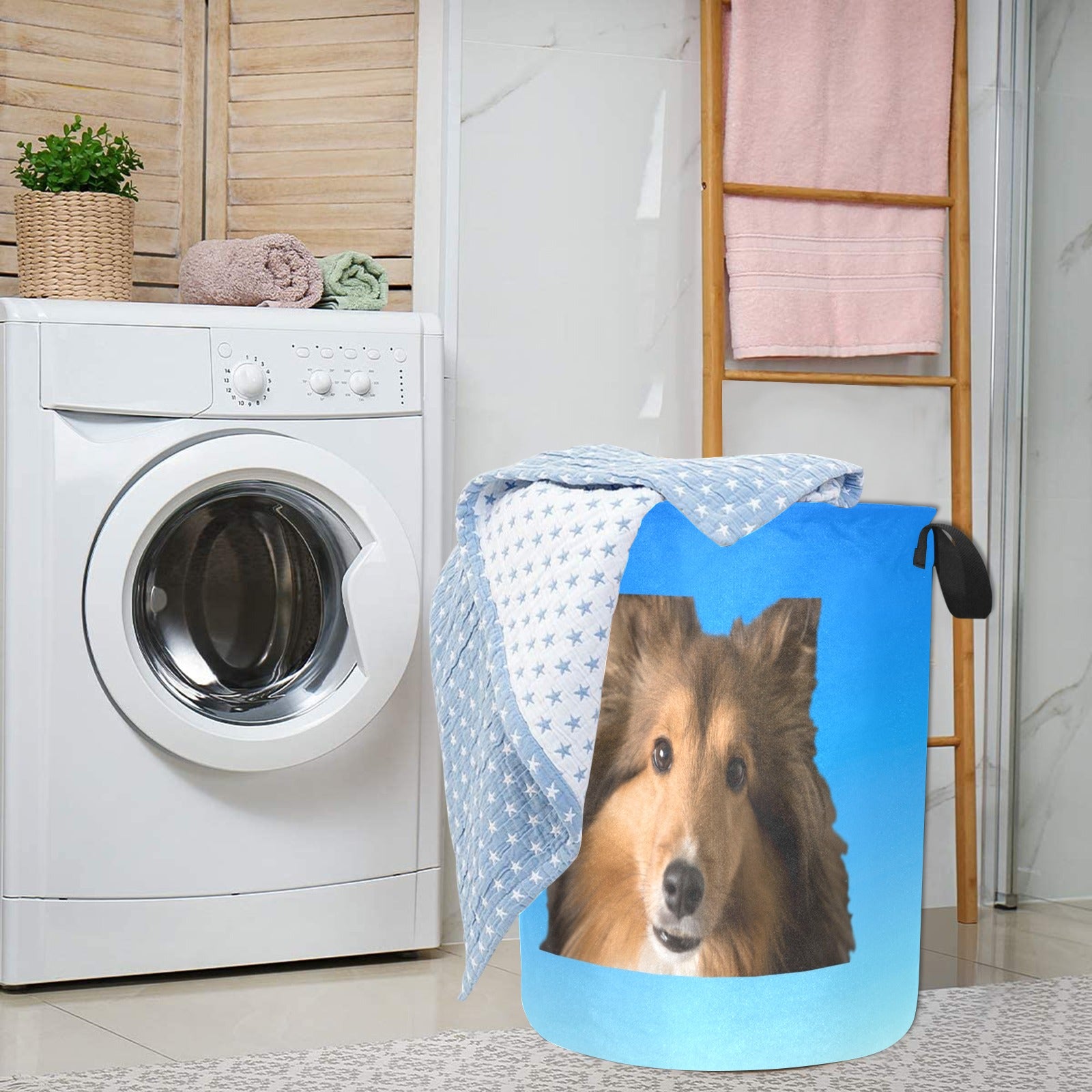 Sheltie Laundry Basket