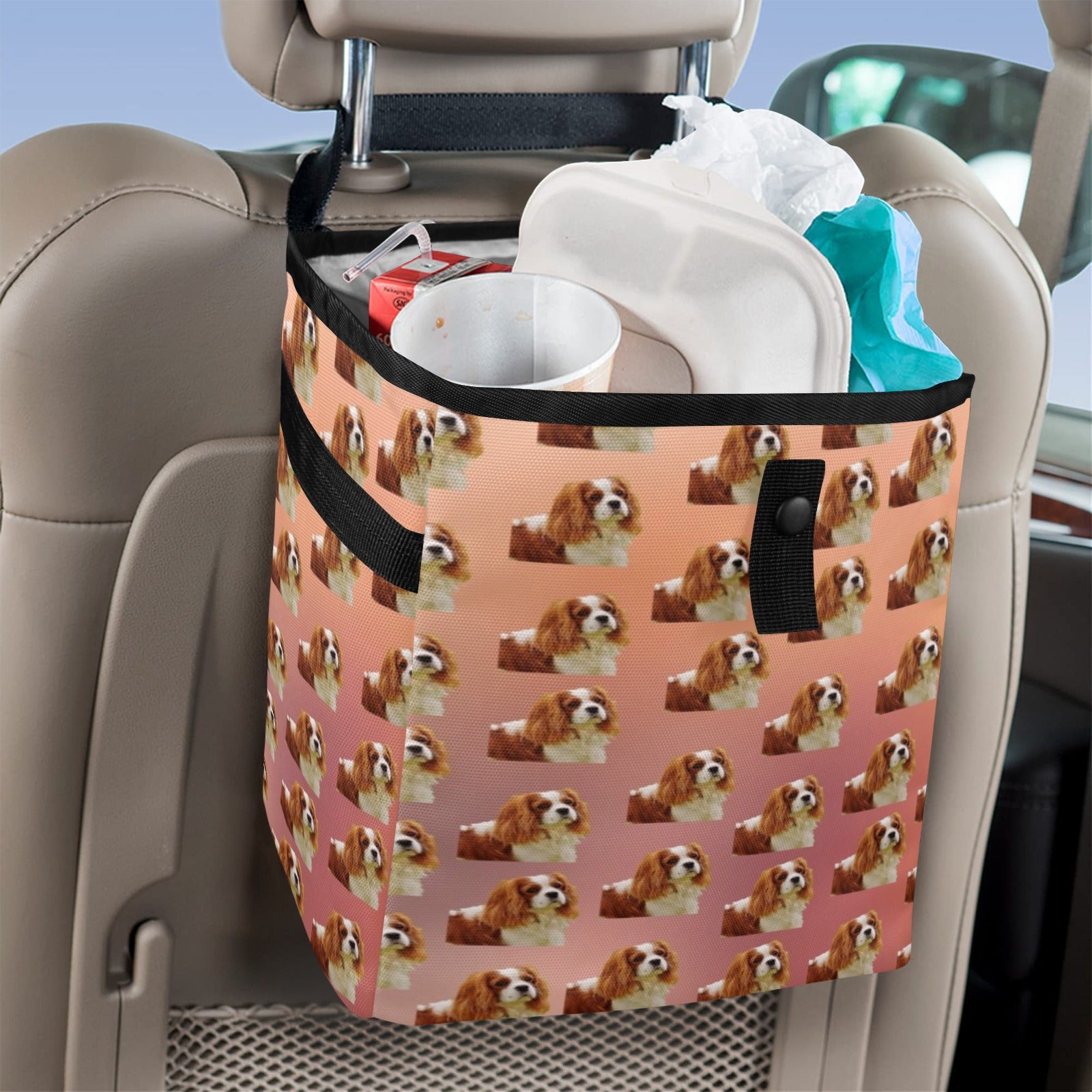 Cavalier King Charles Cavalier Car Trash Bag