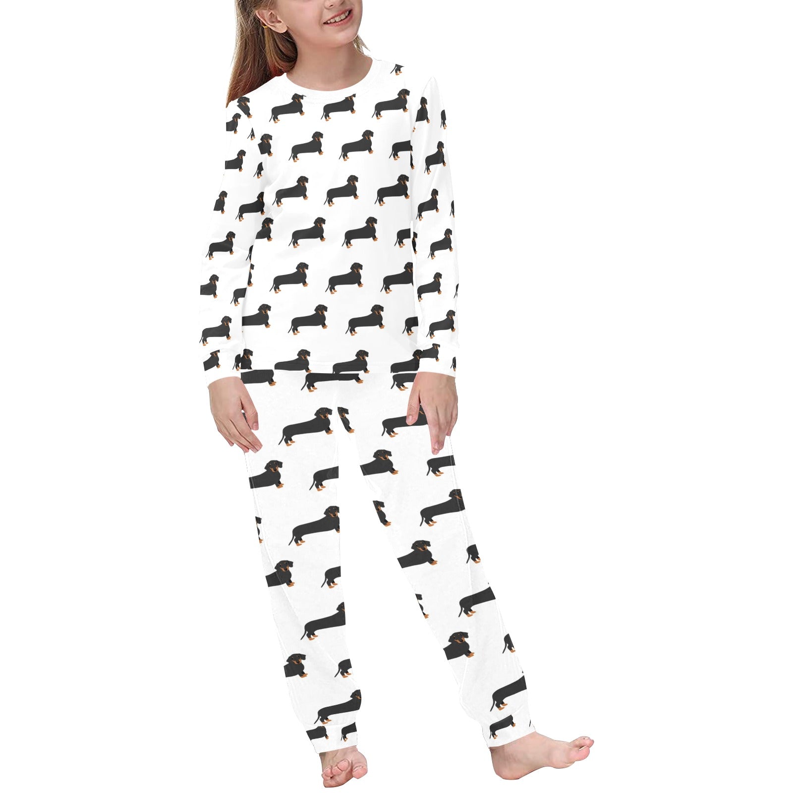 2 Piece Dachshund Children's Pajama Set
