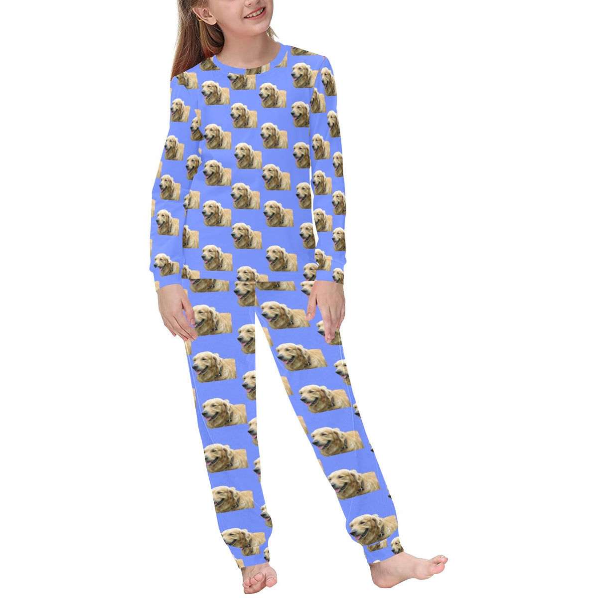 2 Piece Golden Retriever Children&#39;s Pajama Set