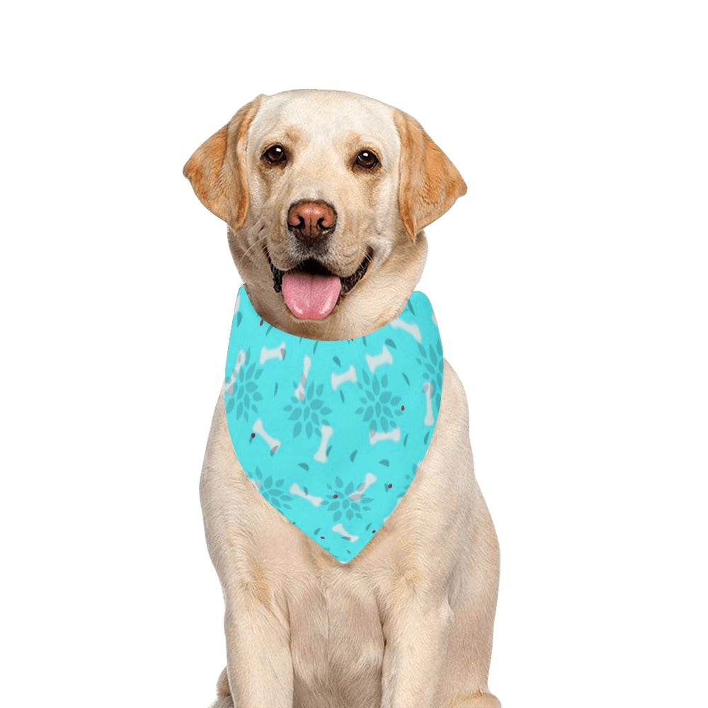 Bones Pet Bandana - Blue