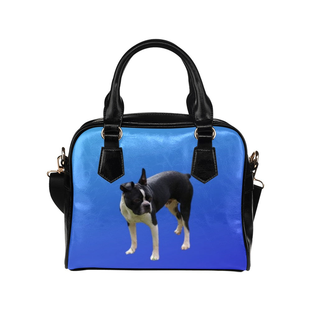 Boston Terrier Shoulder Bag - Blue