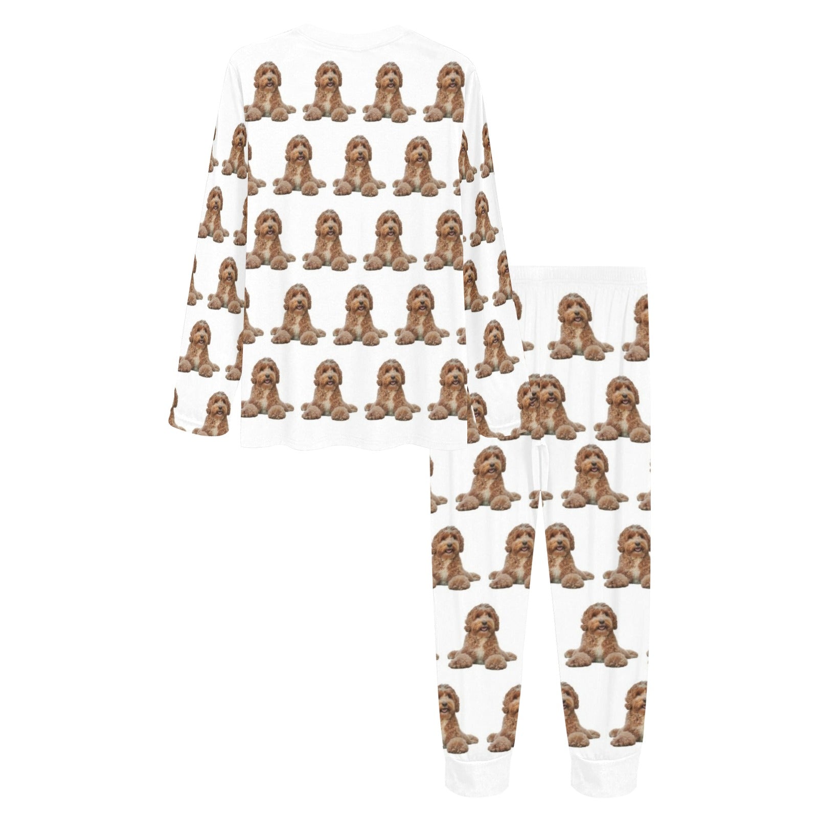 2 Piece Labradoodle Long Tee Pajama Set