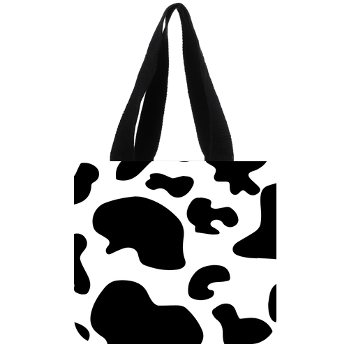 Cow Print Cotton Tote Bag