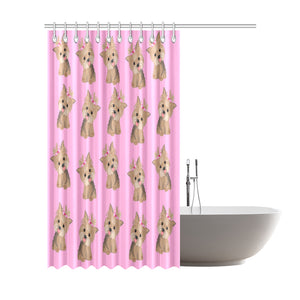 Yorkie Shower Curtain