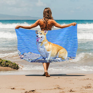 Corgi Beach Towel - Beach