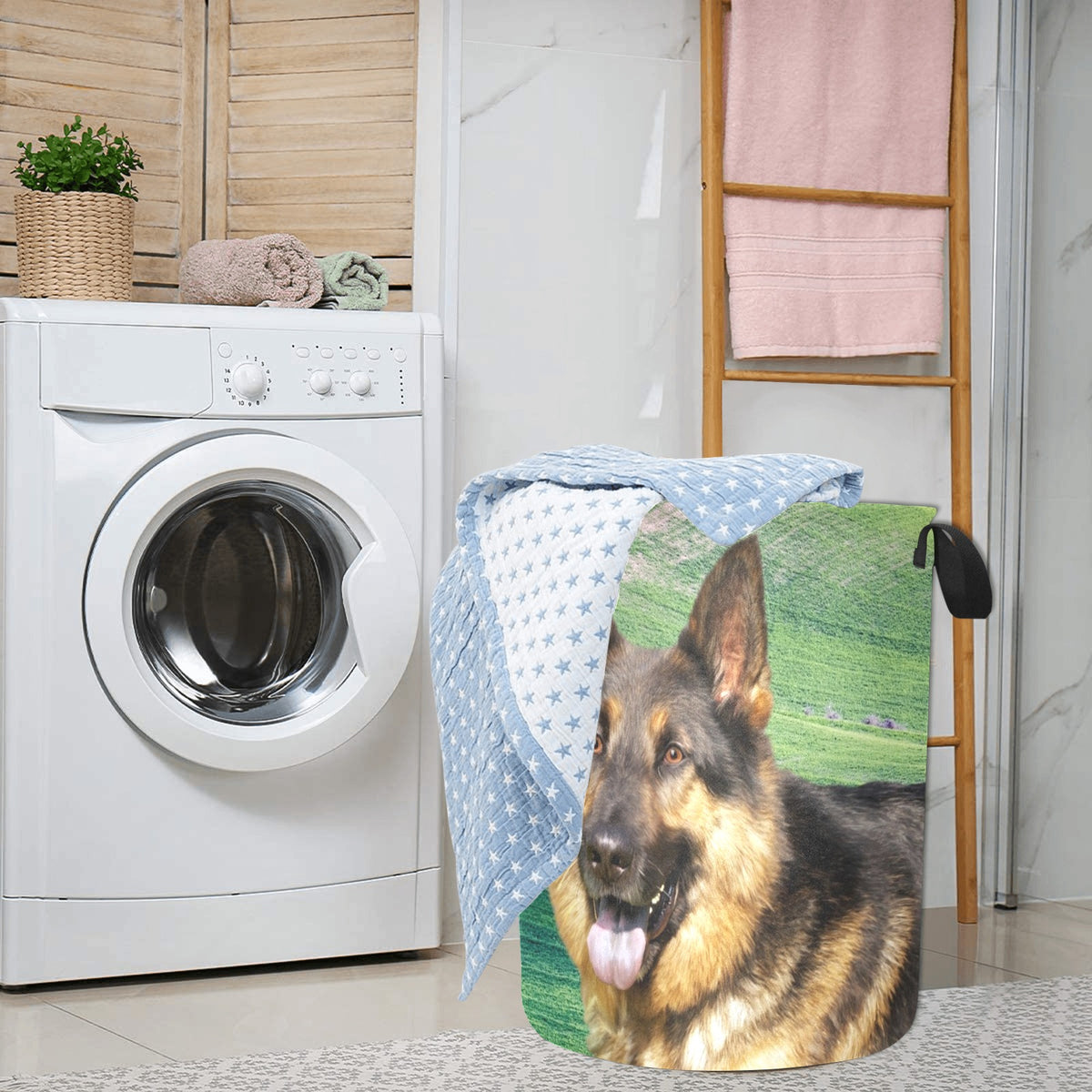 German Shepherd Laundry Basket