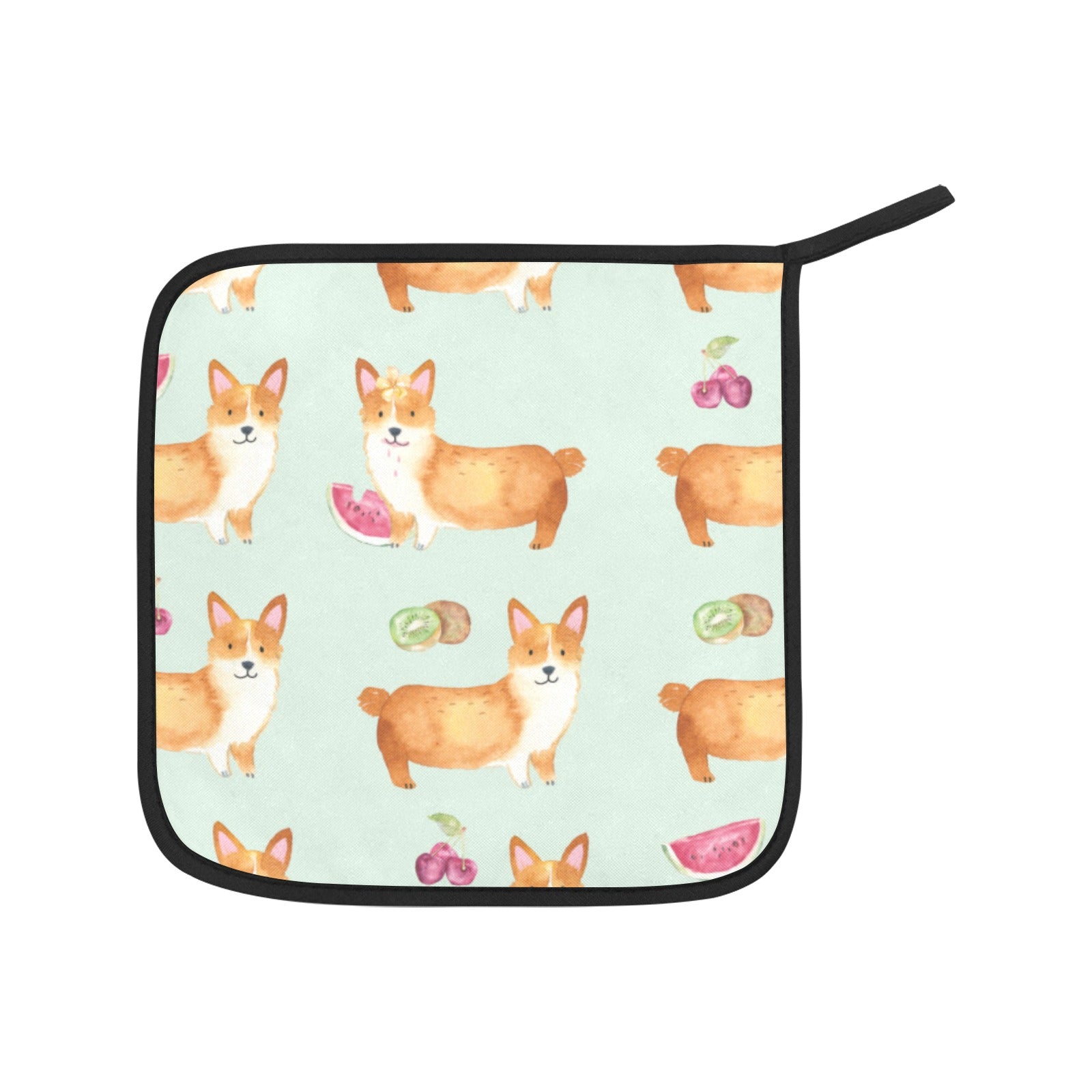 Corgi Fruit Oven Mitts & Pot Holders (Set of 4)