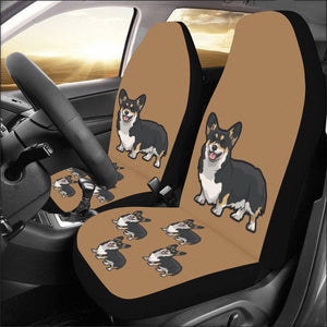 Tri Corgi Car Seat Covers (Set of 2)