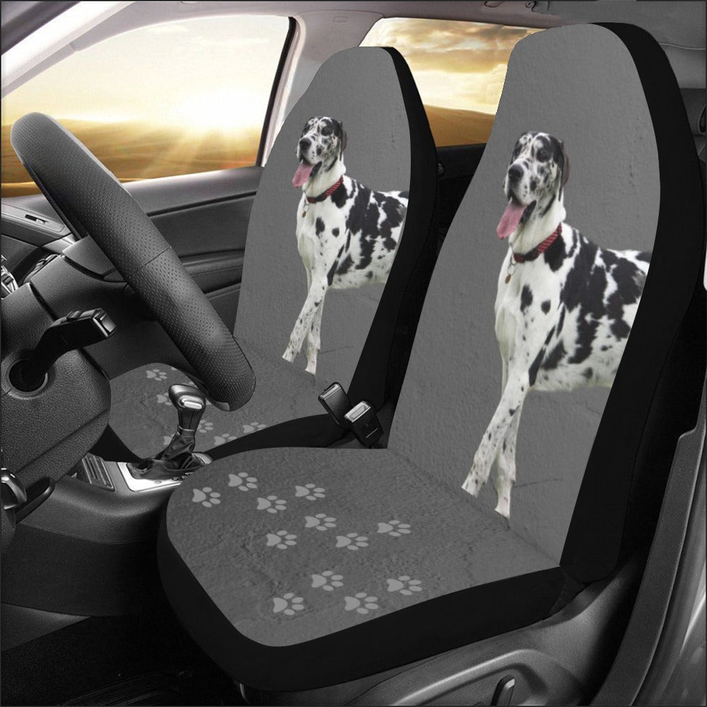 Great Dane Car Seat Covers (Set of 2) - Harlequin