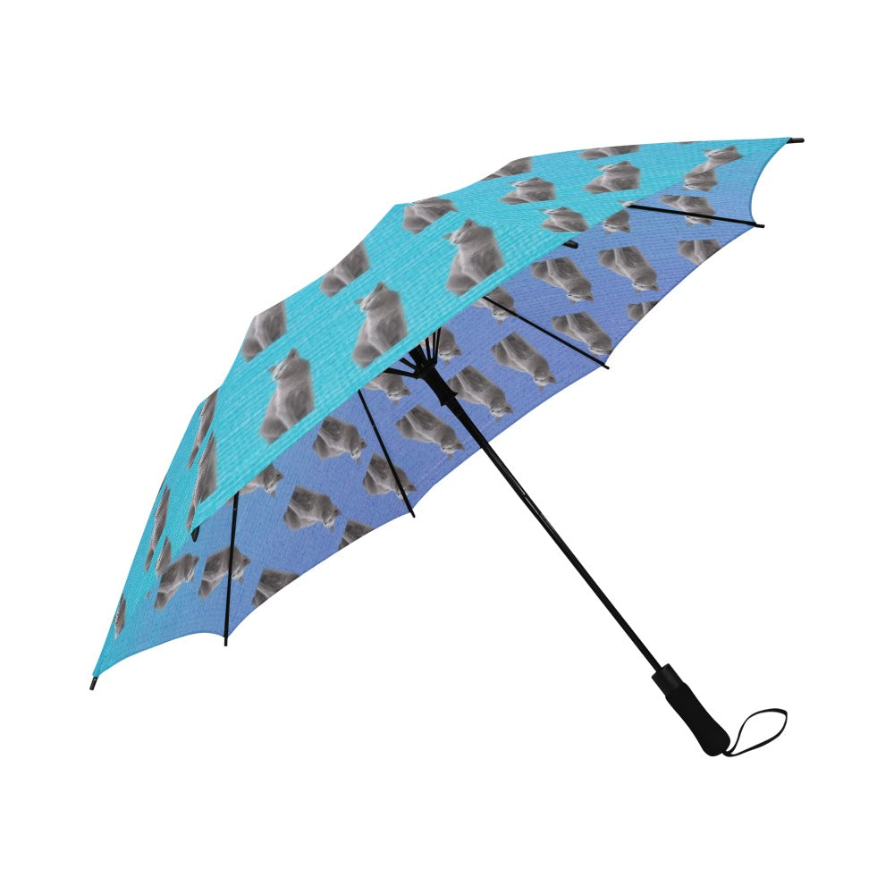 Russian Blue Cat Umbrella