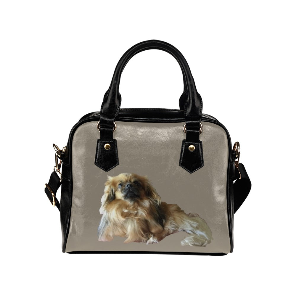 Tibetan Spaniel Shoulder Bag - Tan