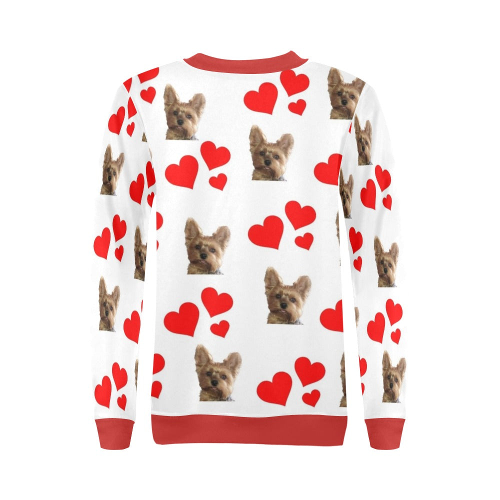 Yorkie Hearts Sweatshirt