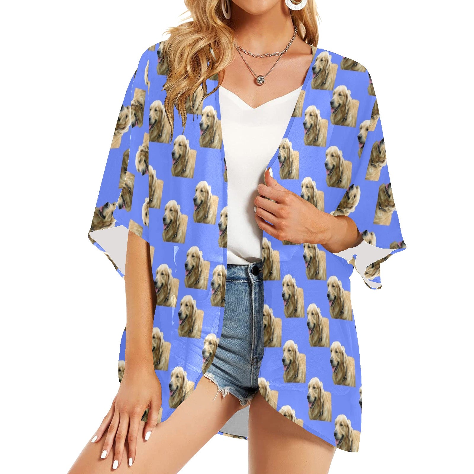 Golden Retriever Chiffon Cover UP