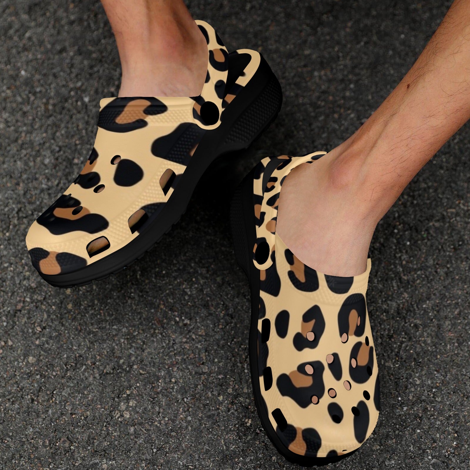 Leopard Print Clogs