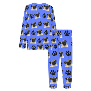 Pugs & Paws Long Tee Pajama Set