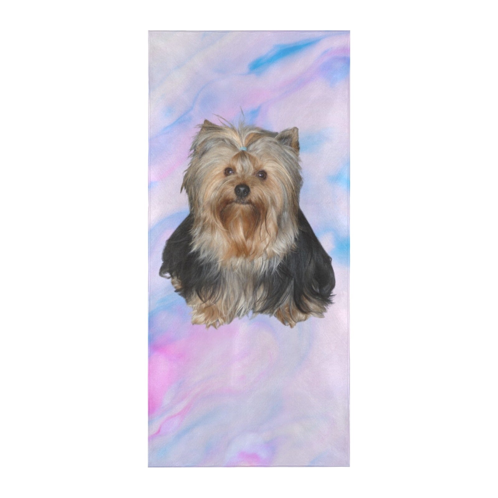 Yorkie Beach Towel - Candy 3