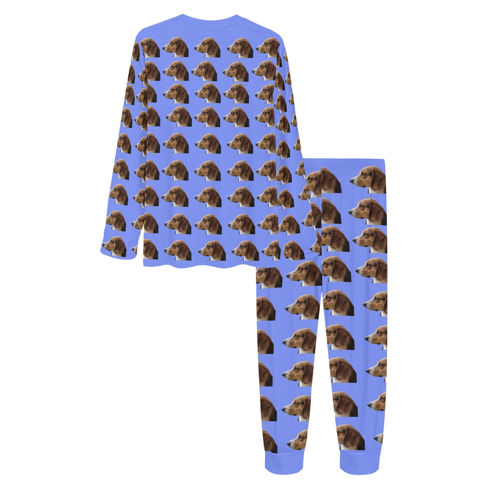 2 Piece Beagle Long Tee Pajama Set