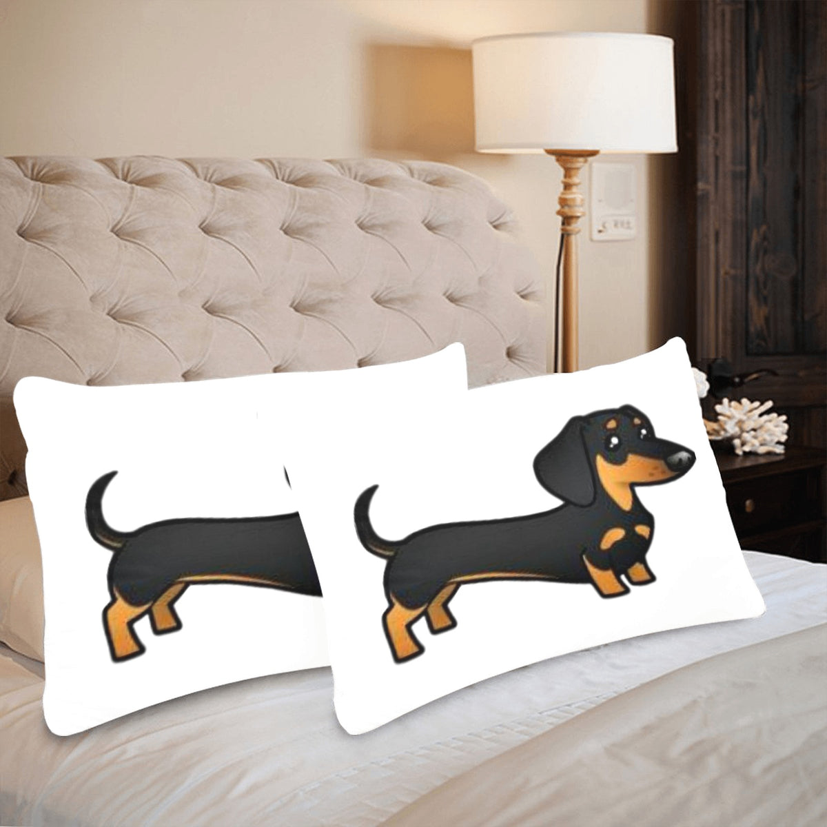 Dachshund Pillow Cases - Set of 2 (20&quot;x30&quot;)