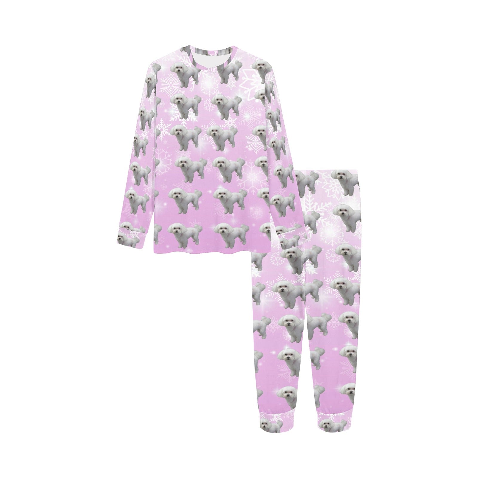 2 Piece Bichon Children's Pajama Set - Holiday