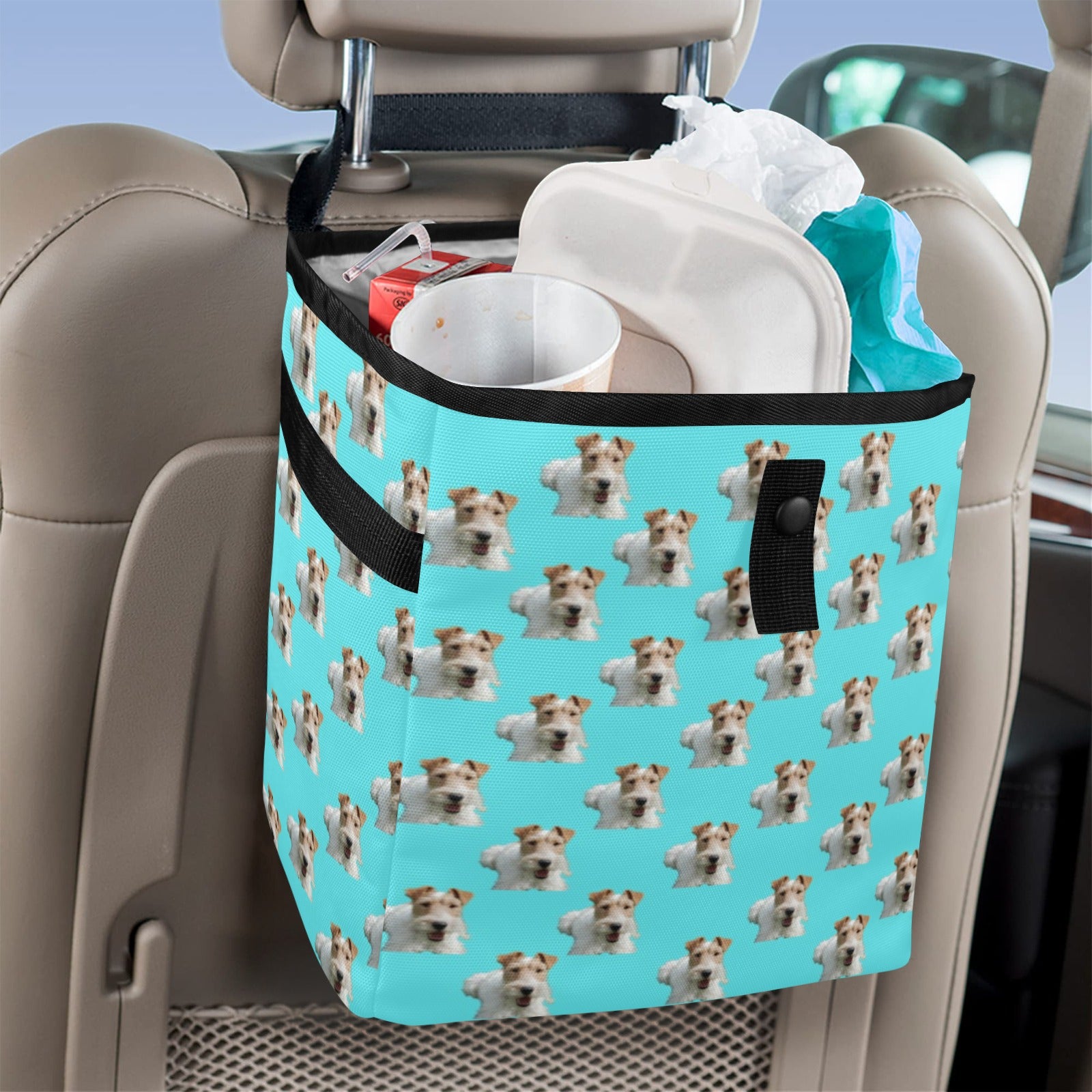 Wire Fox Terrier Car Trash Bag