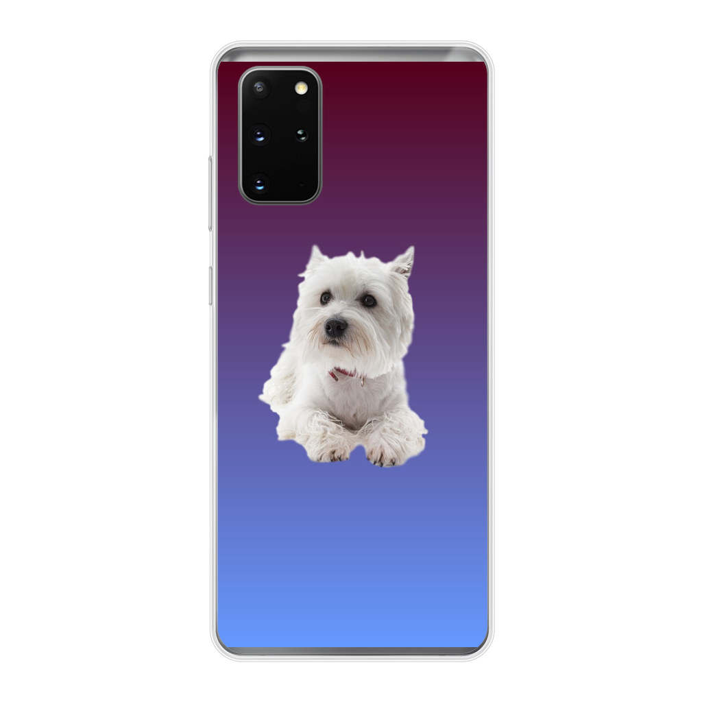 Westie Back Printed Transparent Soft Phone Case