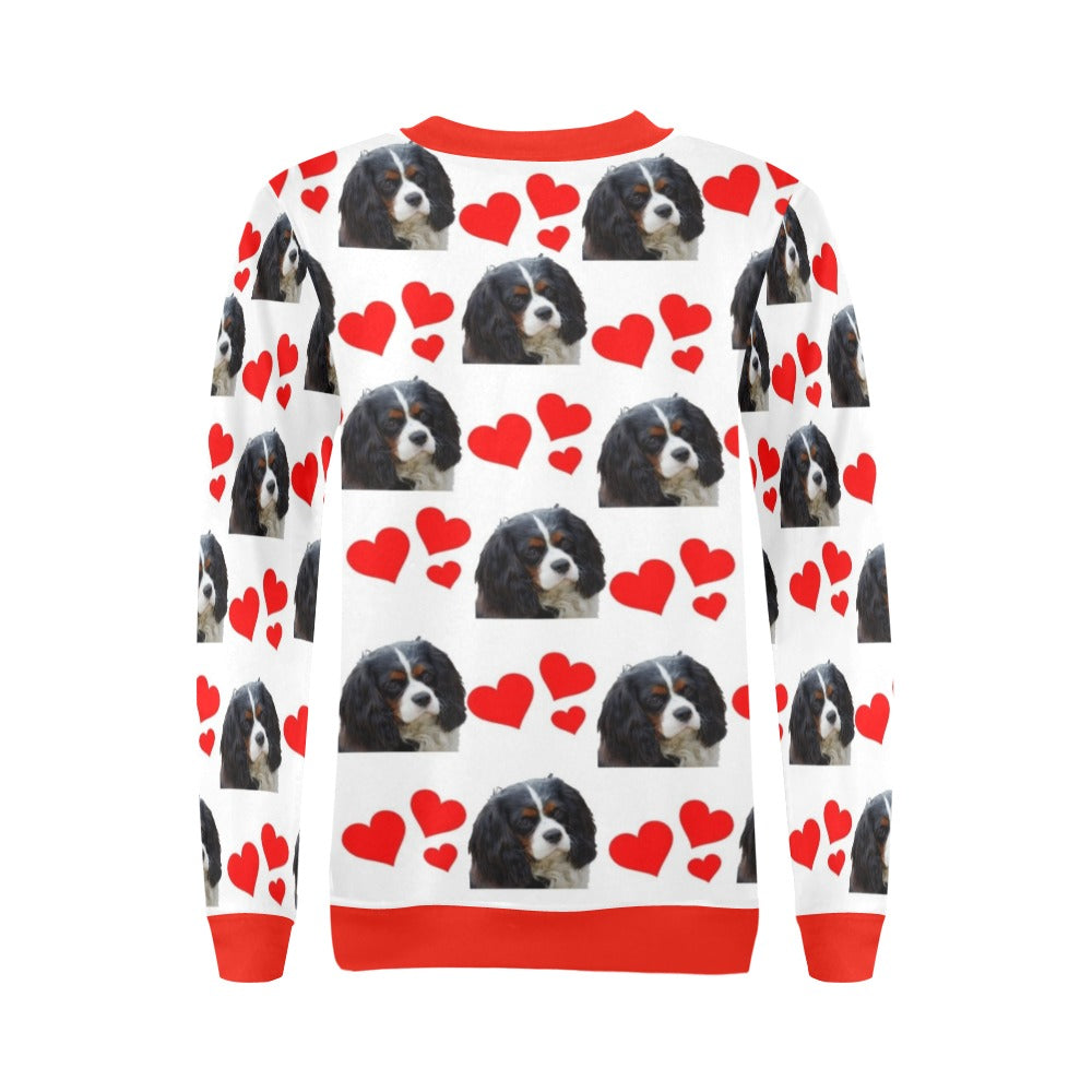 Cavalier King Charles Hearts Sweatshirt - Tri