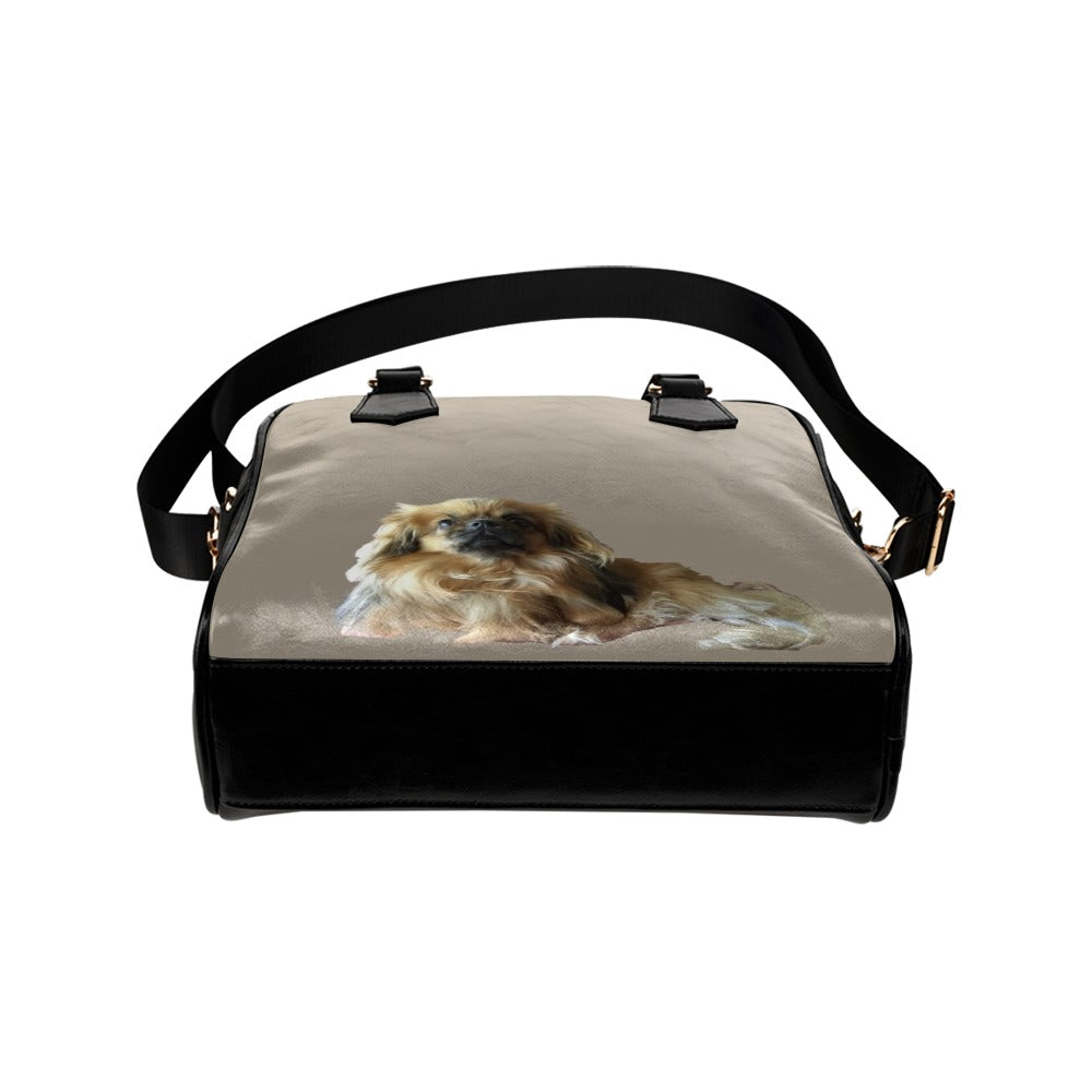 Tibetan Spaniel Shoulder Bag - Tan