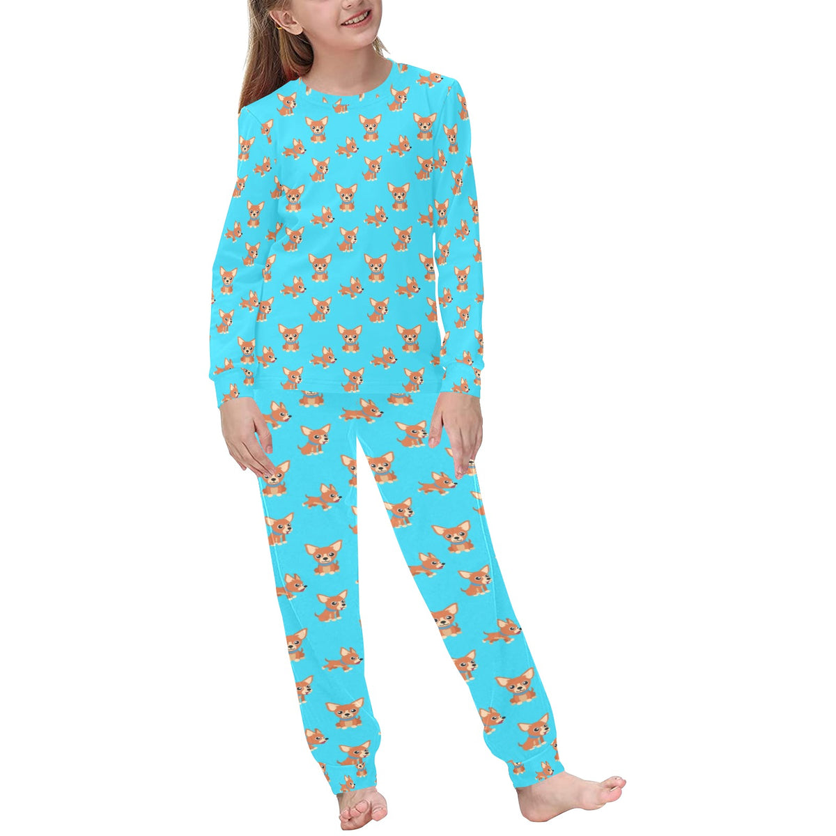 2 Piece Chihuahua Children&#39;s Pajama Set