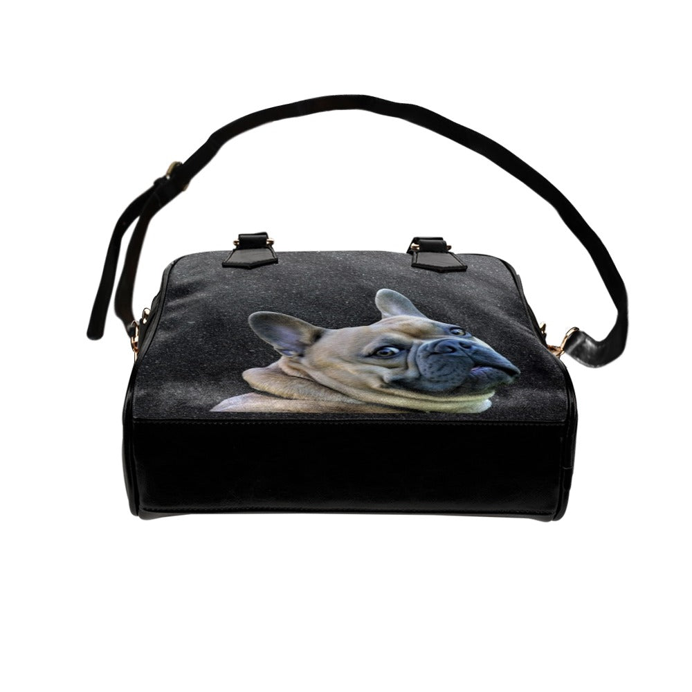 French Bulldog Shoulder Bag - Black