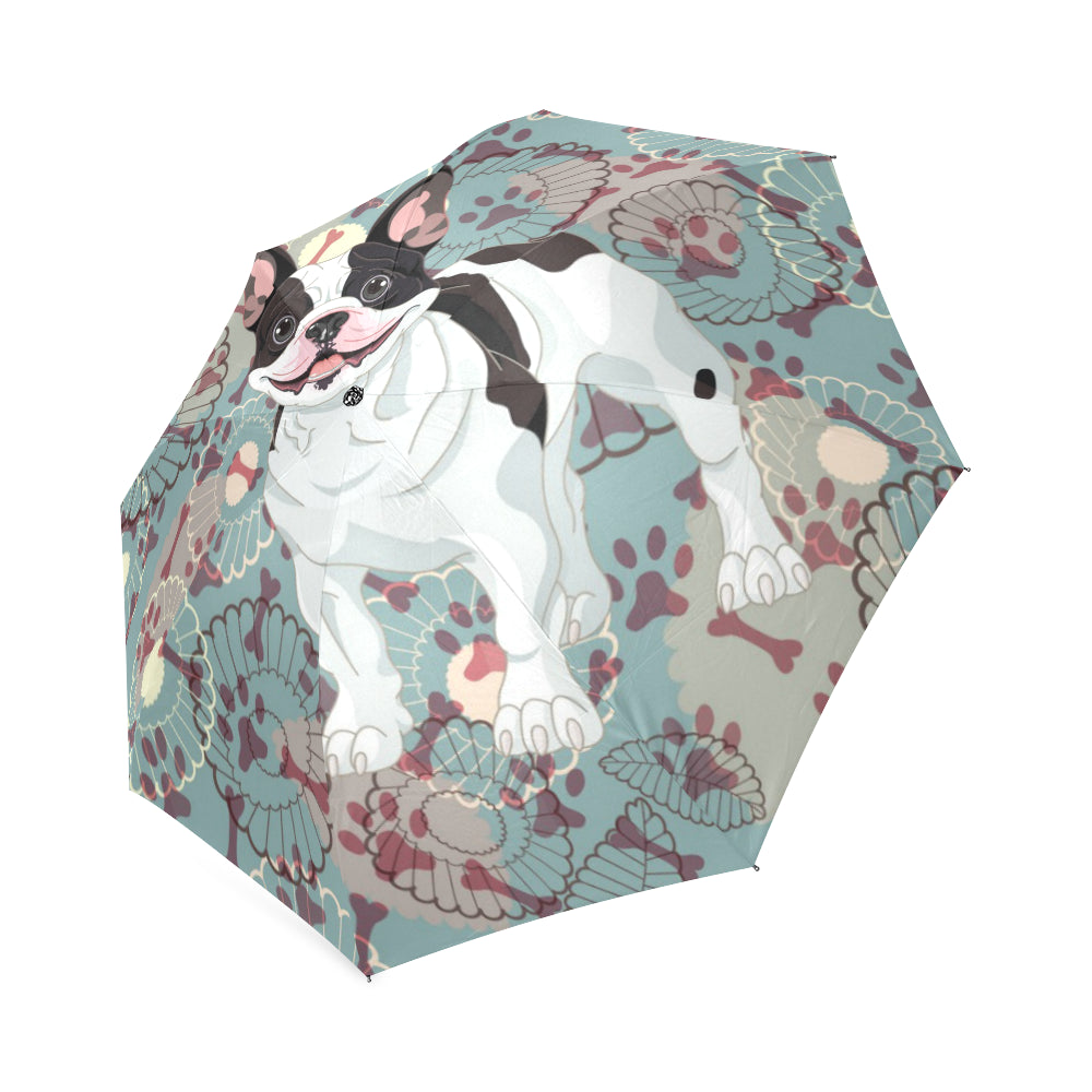 French Bulldog Floral Umbrella