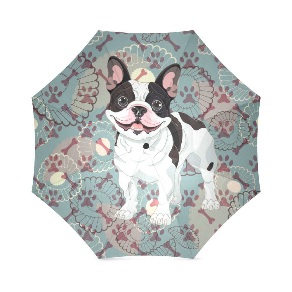 French Bulldog Floral Umbrella