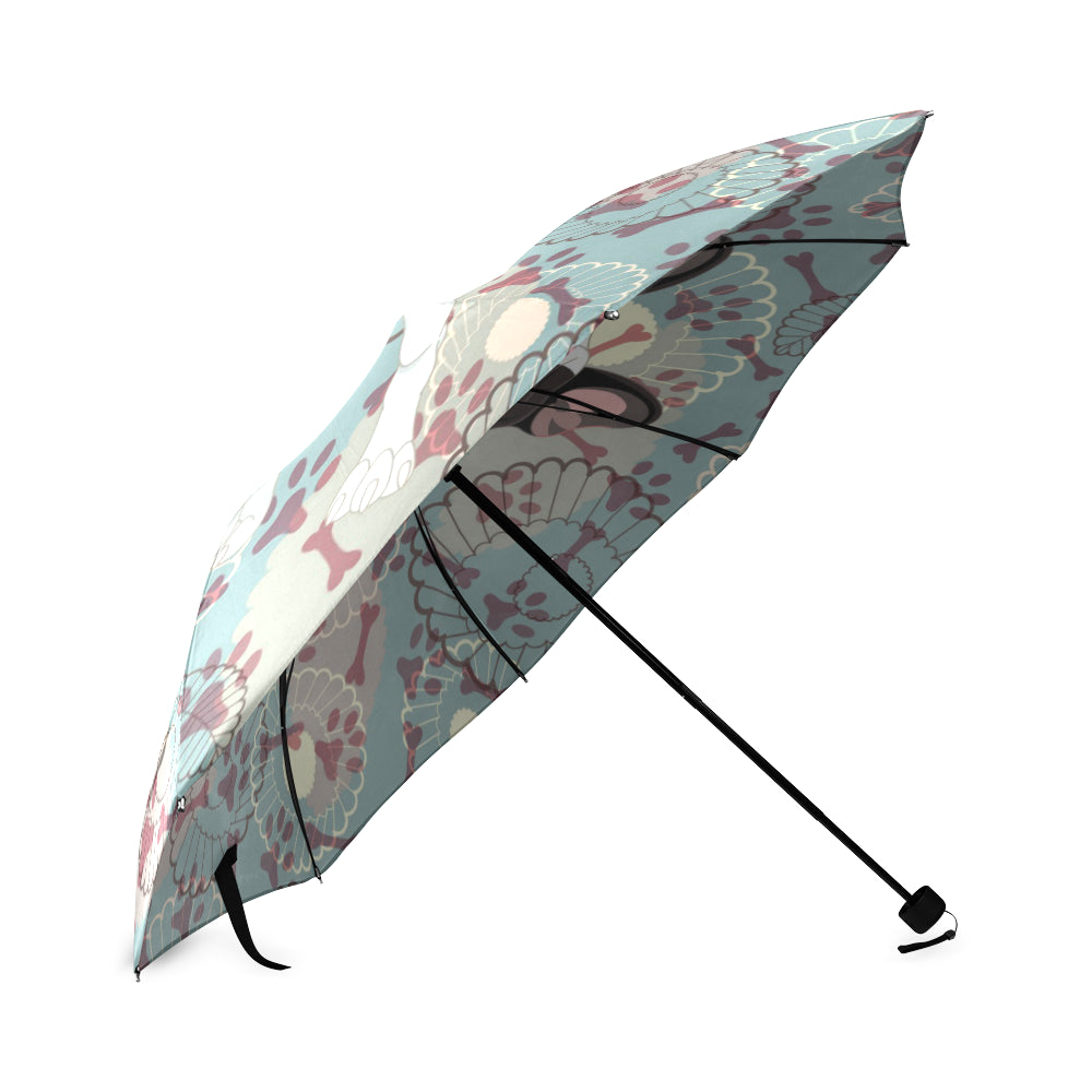 French Bulldog Floral Umbrella