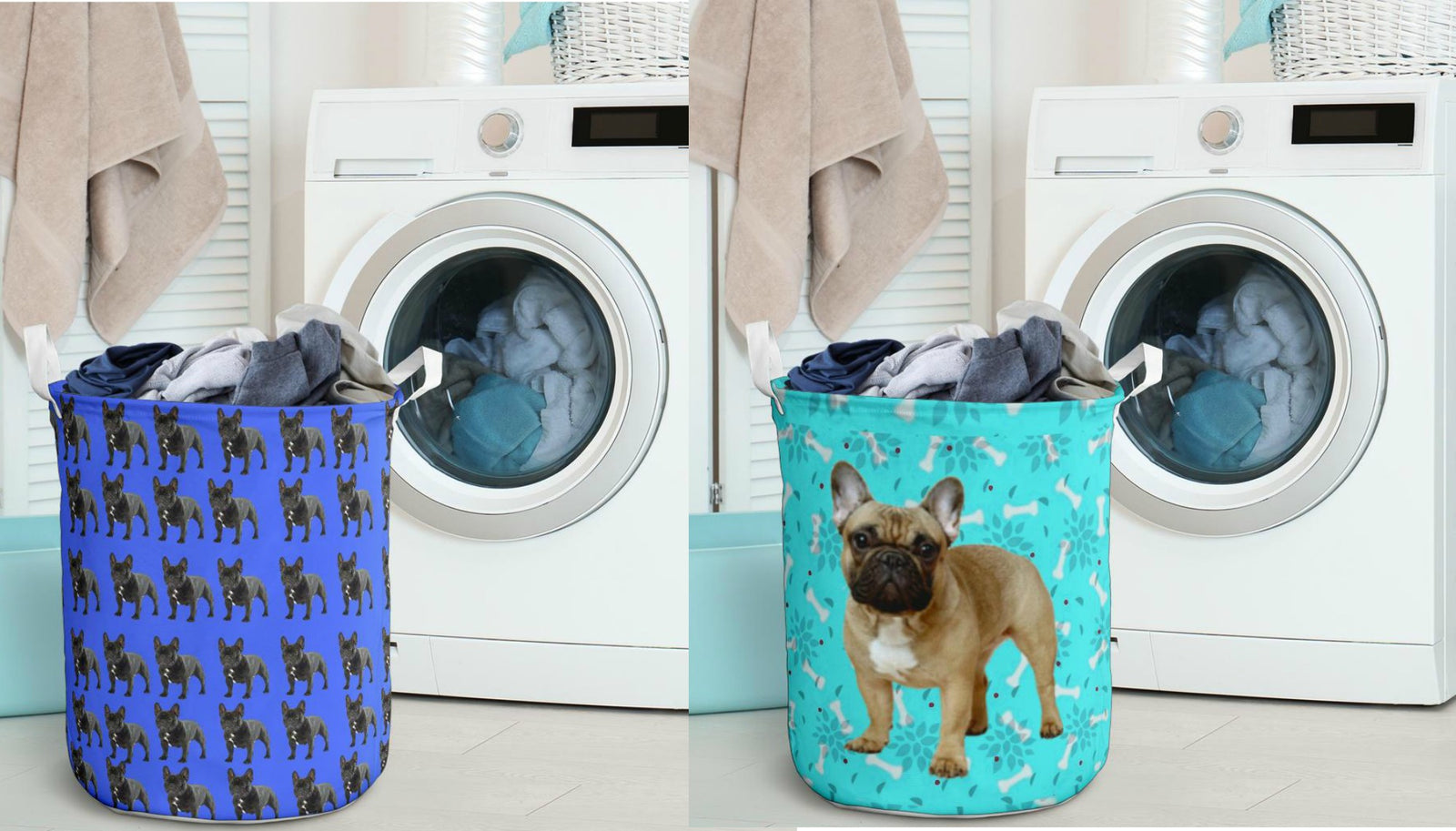 French Bulldog Laundry Basket