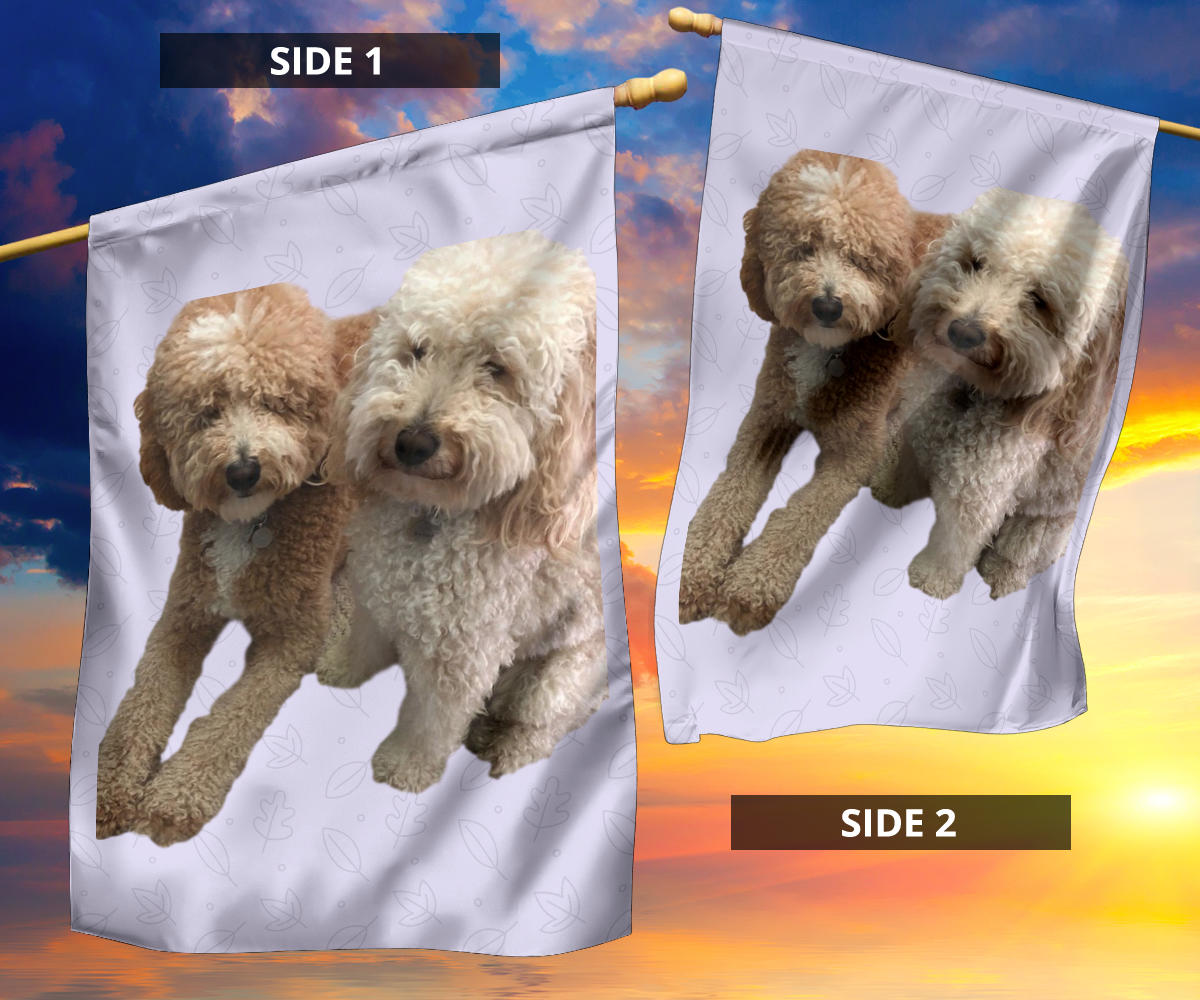 Goldendoodle Garden Flag