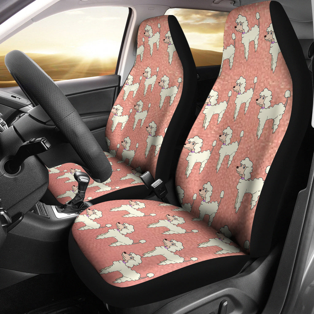 Poodle Car Seat Cover (Set of 2)