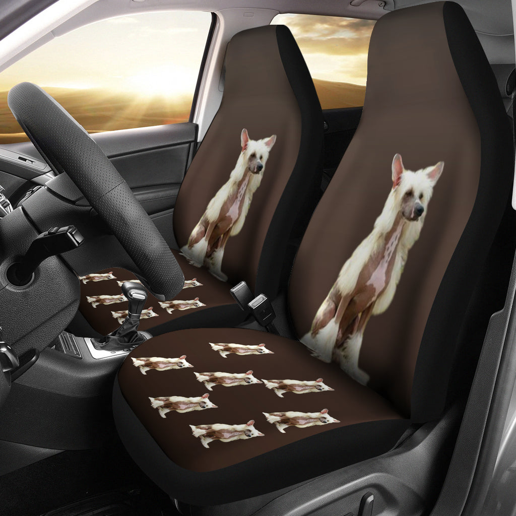 Chinese Crested Car Seat Cover (Set of 2)