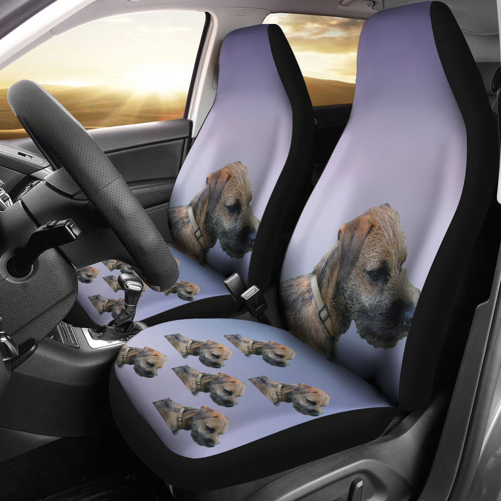 Border Terrier Car Seat Cover (Set of 2)