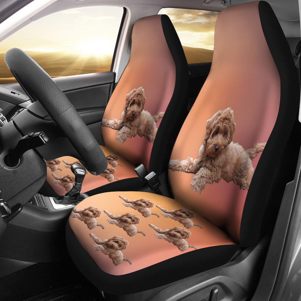 Labradoodle Car Seat Cover (Set of 2)