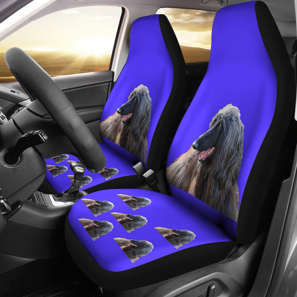 Afghan Hound Car Seat Covers (Set of 2)