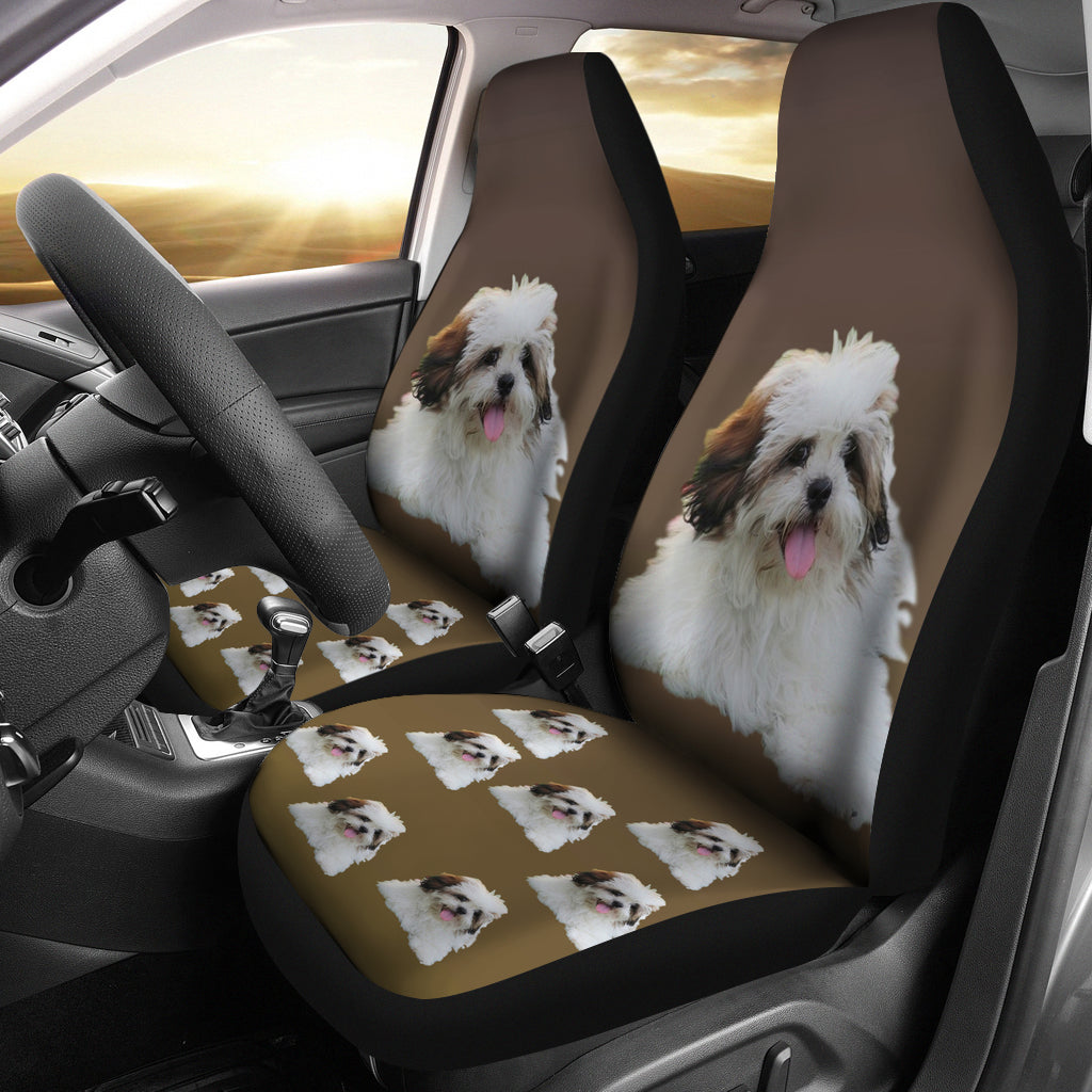 Lhasa Apso Car Seat Cover (Set of 2)