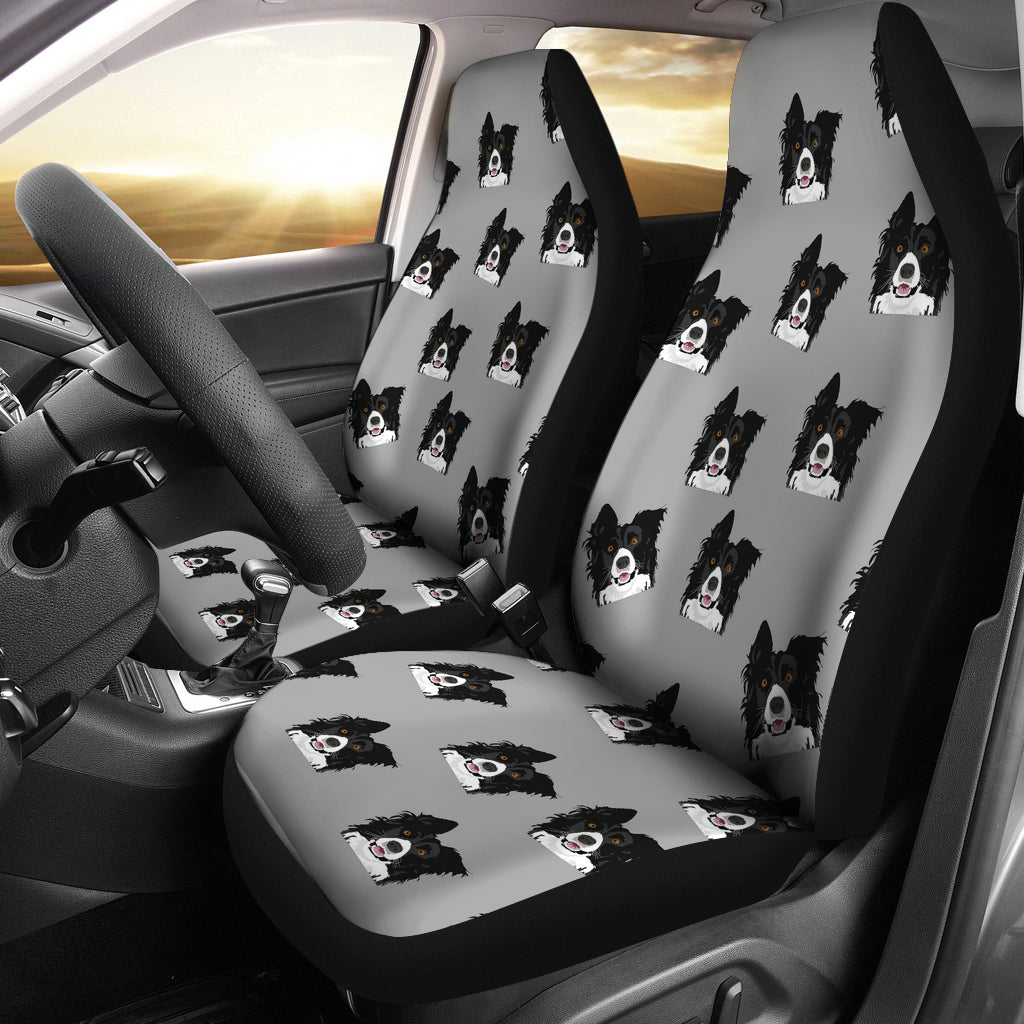 Border Collie Car Seat Cover (Set of 2)