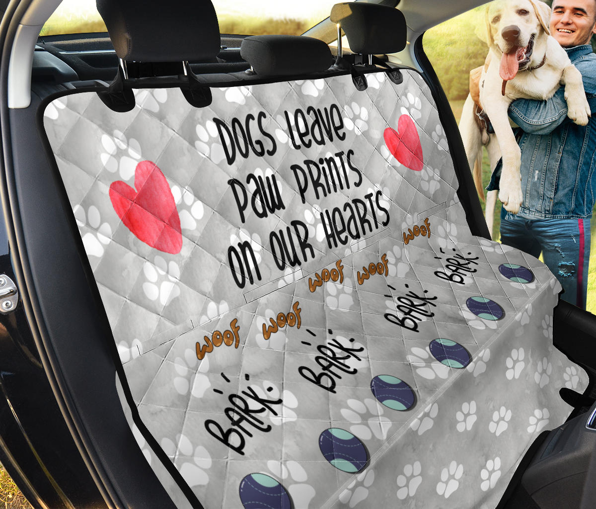 Dogs Leave Paw Prints Pet Seat Cover