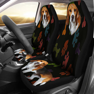 Beagle Car Seat Cover - Black
