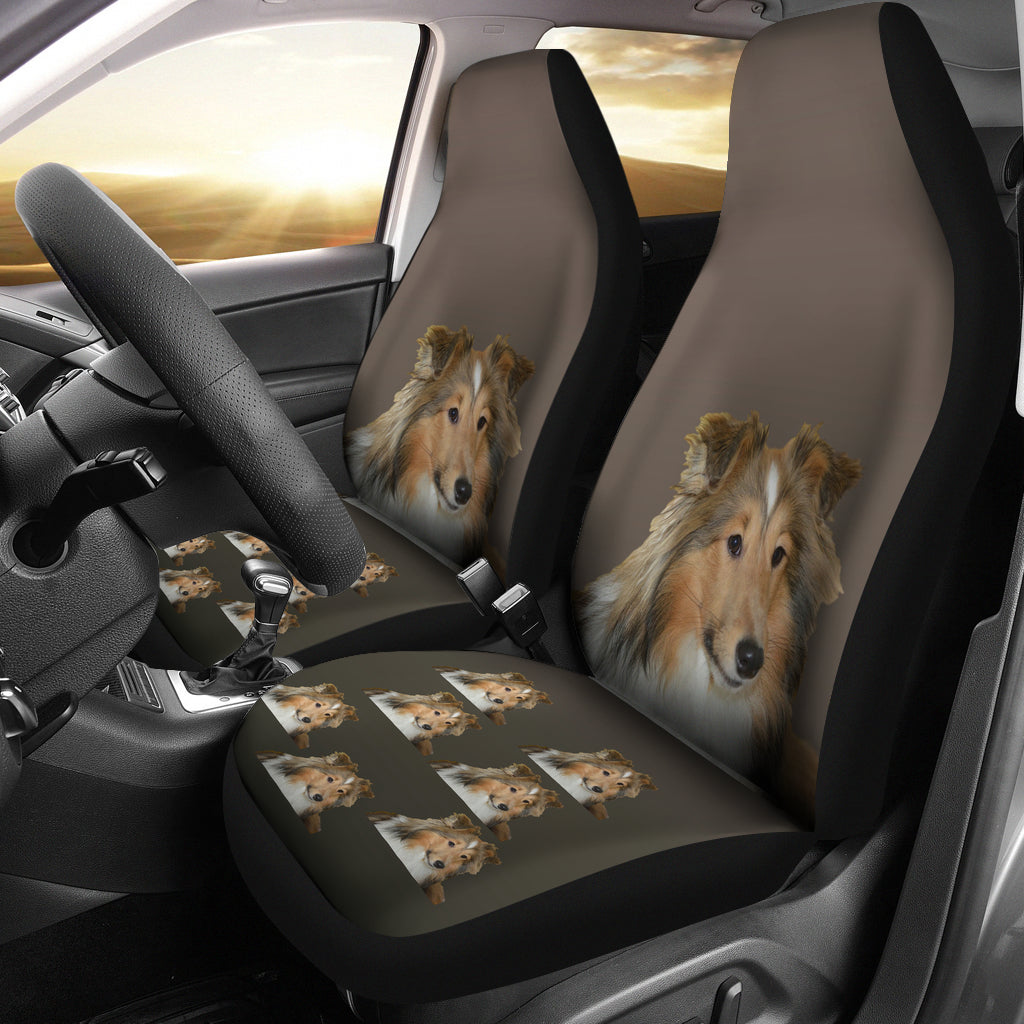 Shetland Sheepdog Car Seat Covers (set of 2)