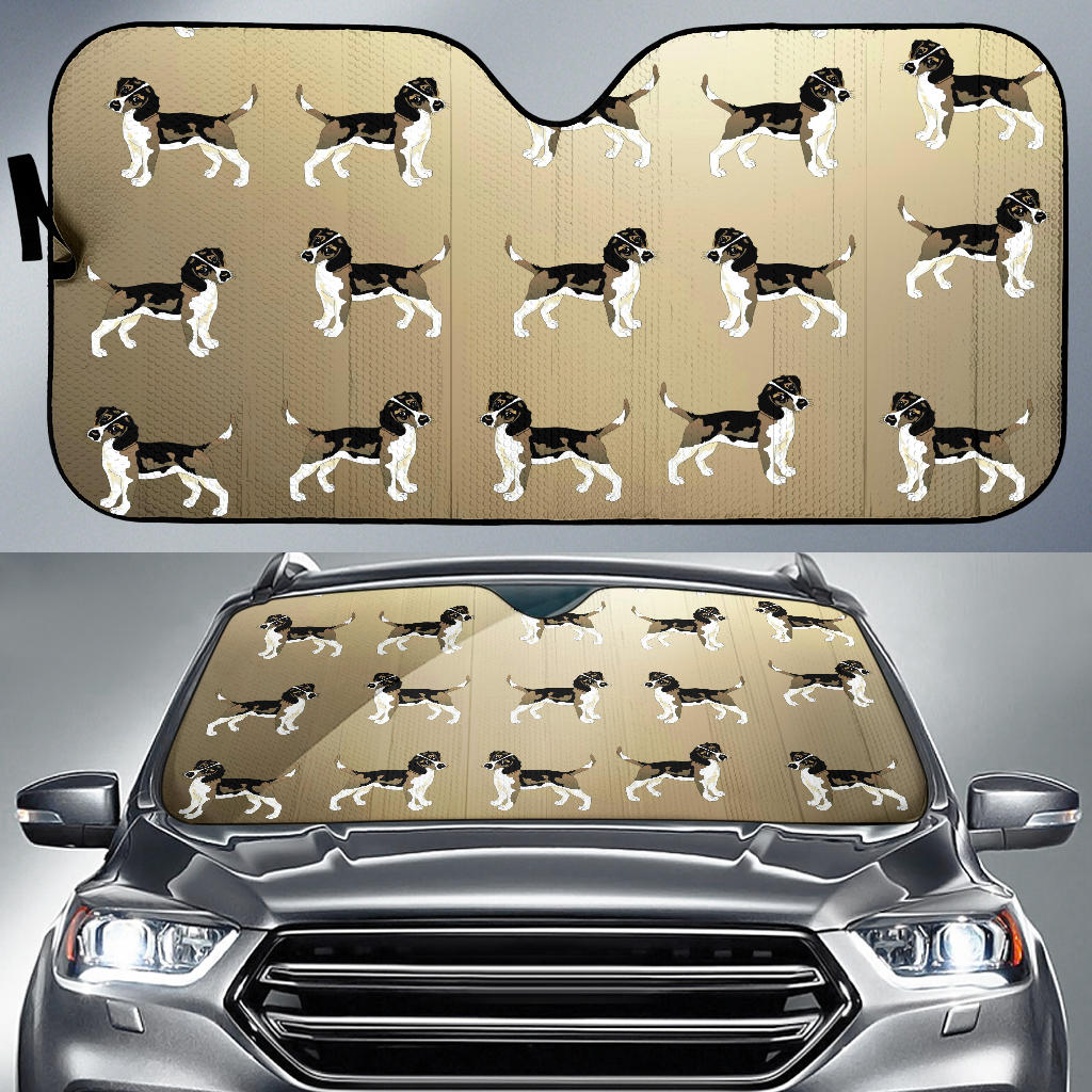 Beagle Car Sun Shade - Multi