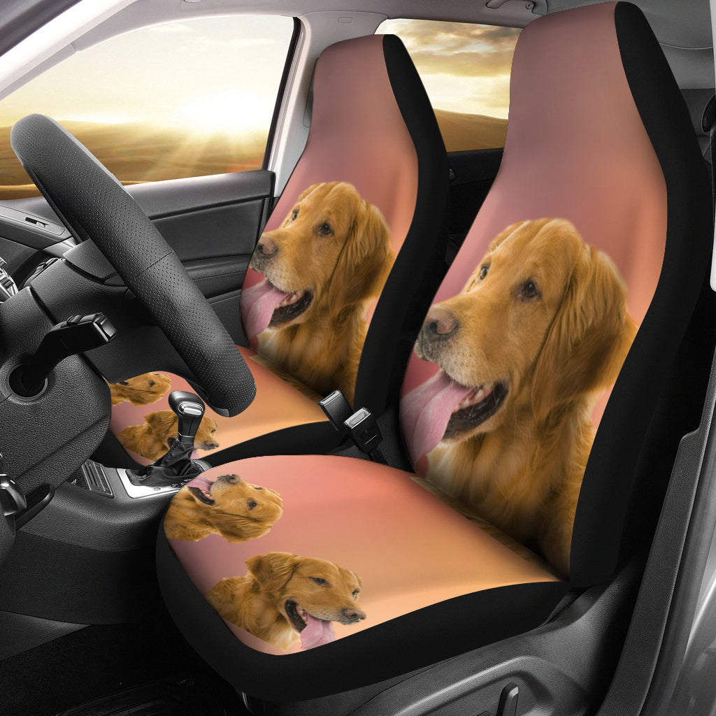 Golden Retriever Car Seat Cover (Set of 2)