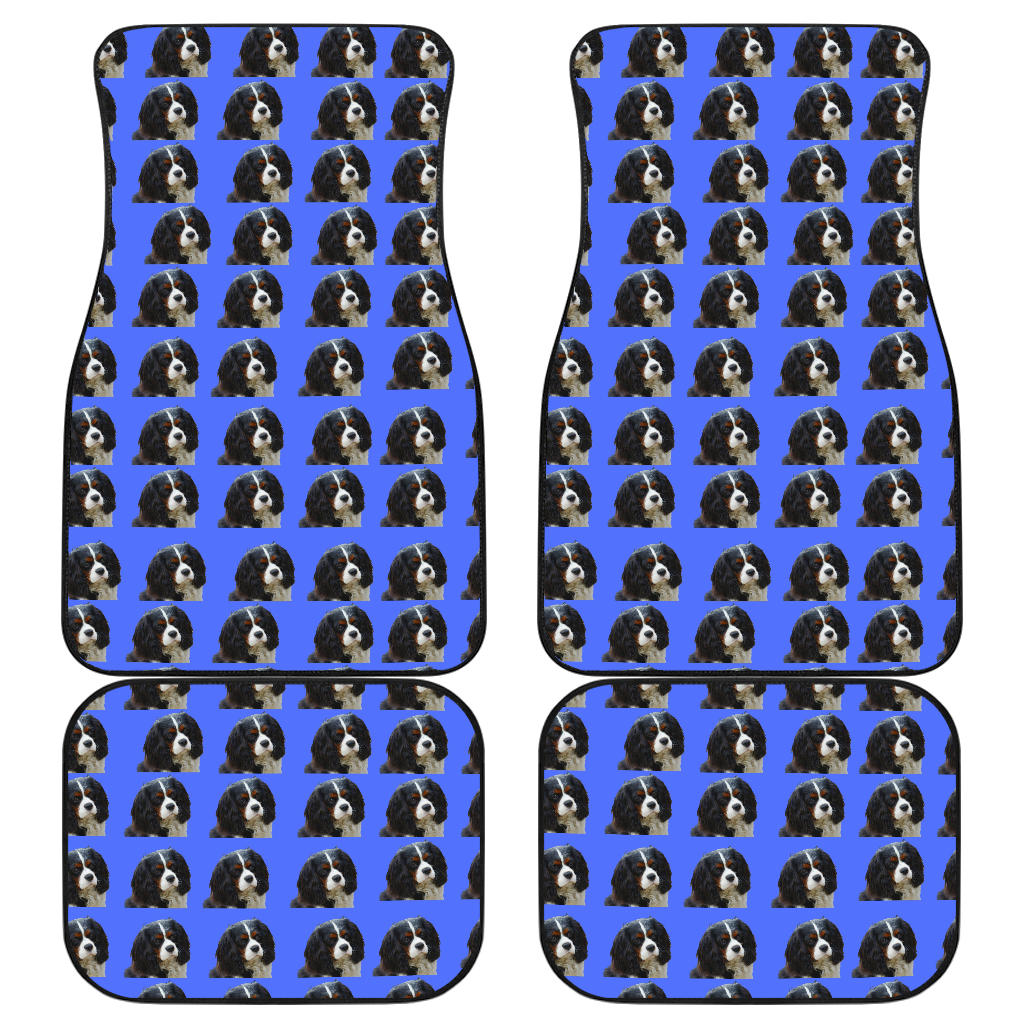 Cavalier King Charles Spaniel Car Mats - Tri (Front &amp; Back)